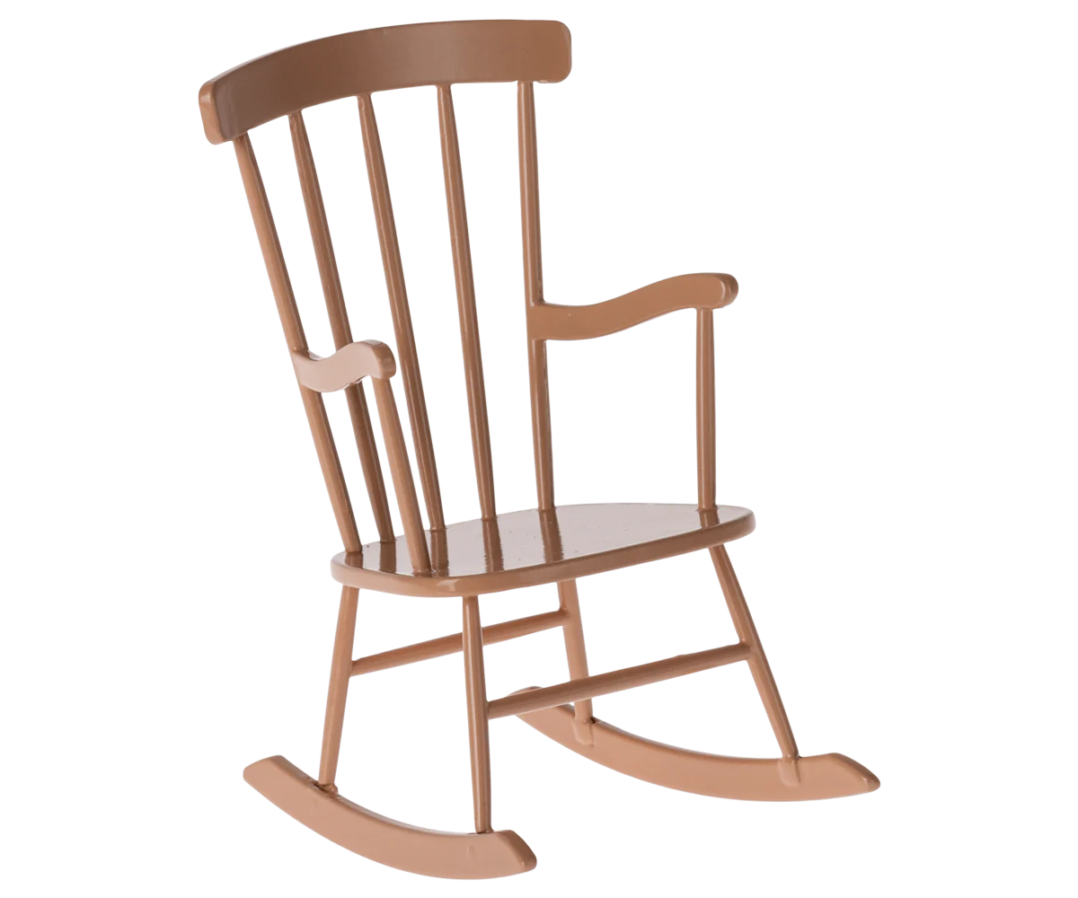 Maileg Rocking Chair, Mini - Dark Powder