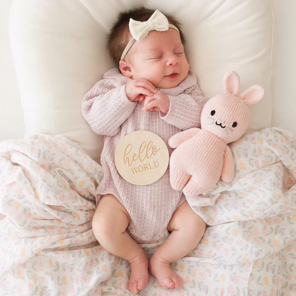 Cuddle + Kind Baby Rabbit Powder Pink