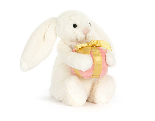 Little Bashful Bunny with Present