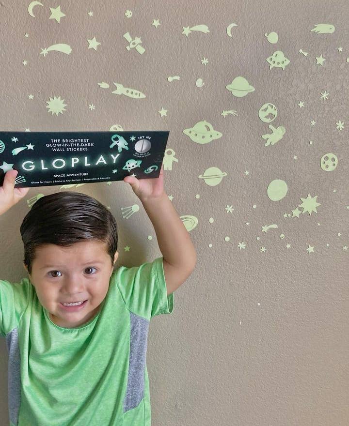Space Adventure Series Glow in the Dark Wall Stickers