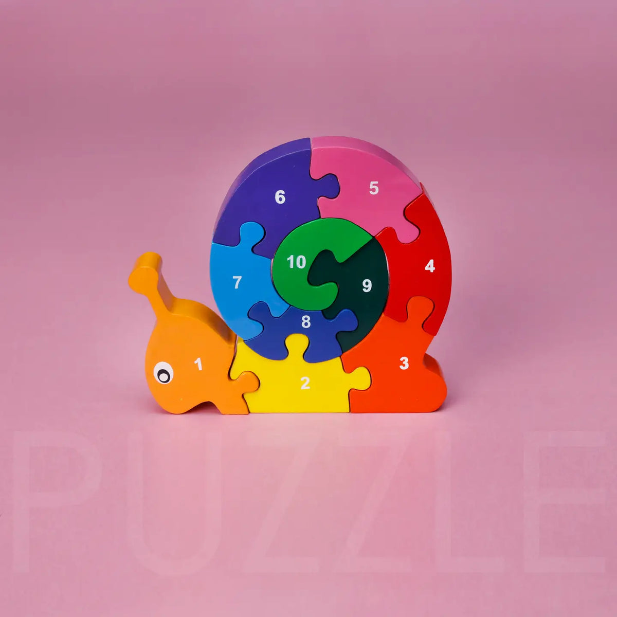 Mr Ellie Pooh Wooden Puzzle Snail