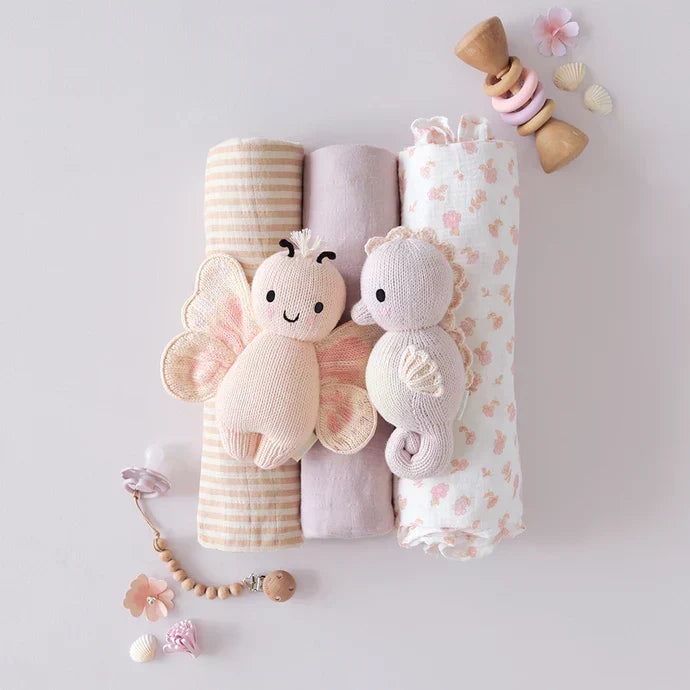 Cuddle + Kind Baby Seahorse Lilac