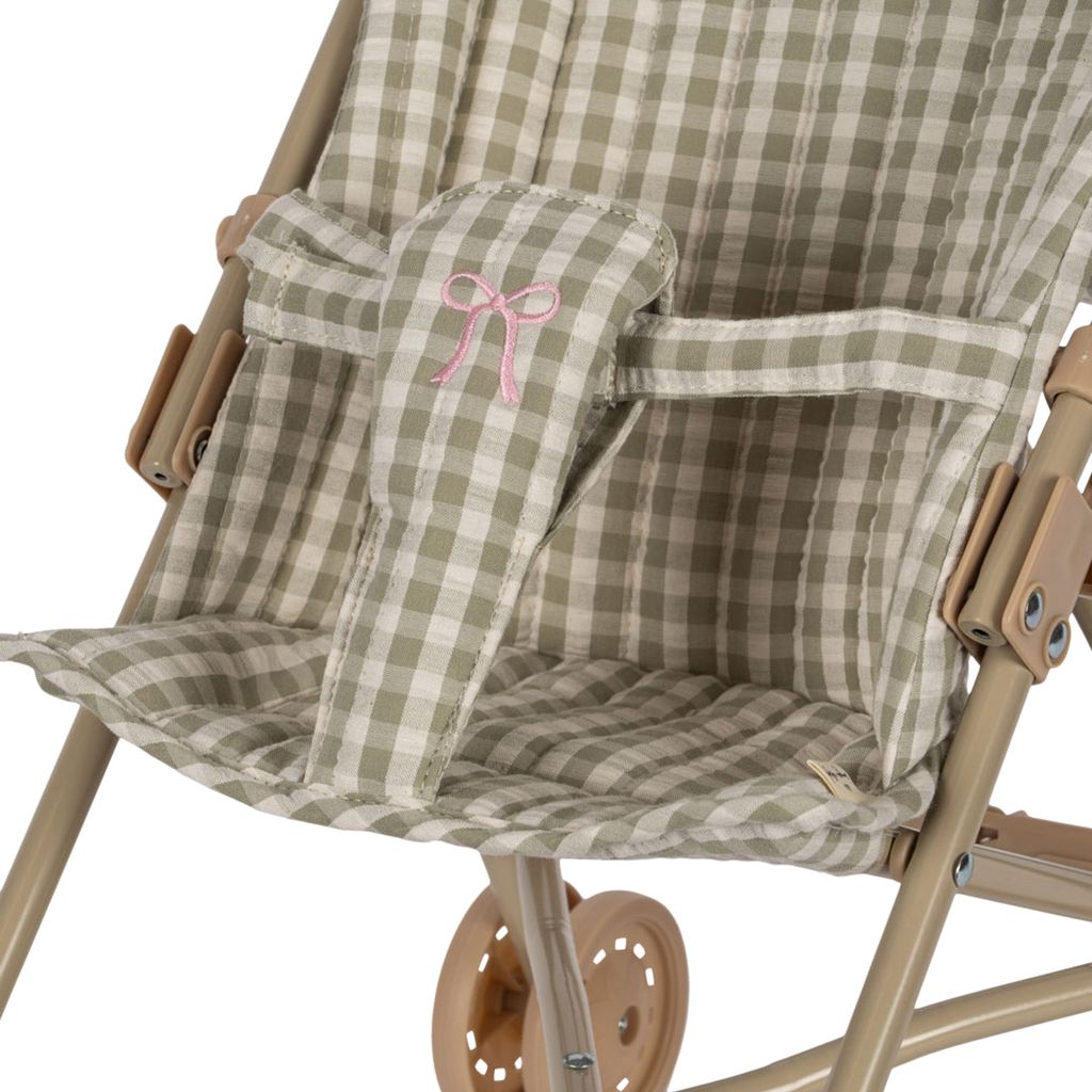 Konges Sløjd Doll Stroller in Tea Check