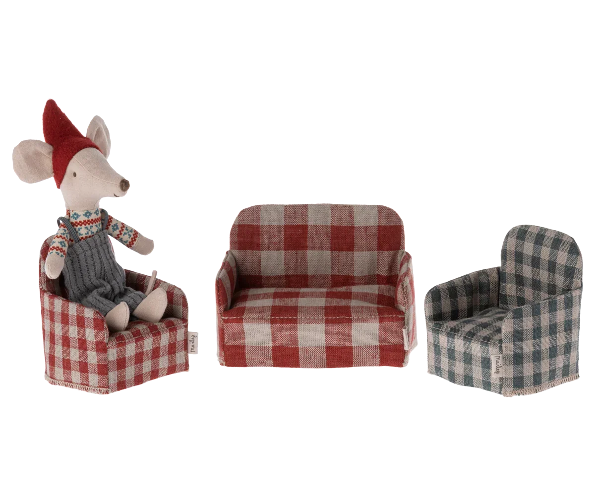 Maileg Chair, Mouse - Red