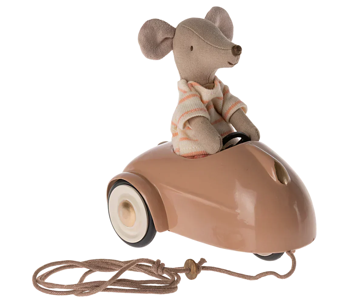 Maileg Car, Mouse - Dark Powder