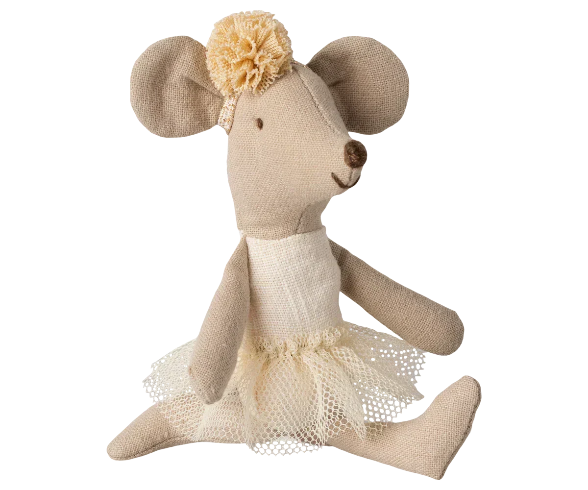 Maileg Ballerina Mouse, Little Sister - Off White