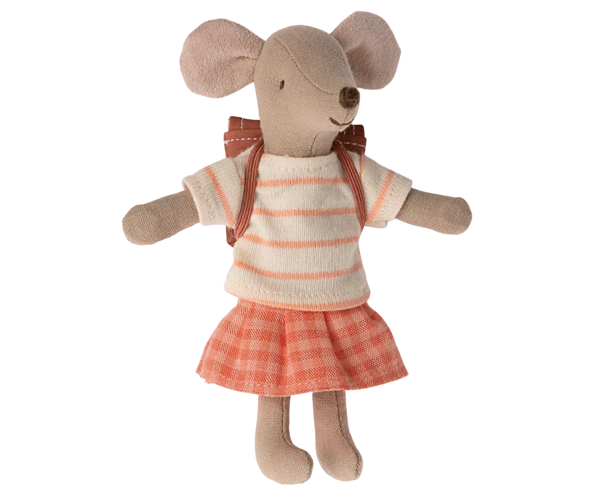 Maileg Tricycle Mouse Big Sister Coral