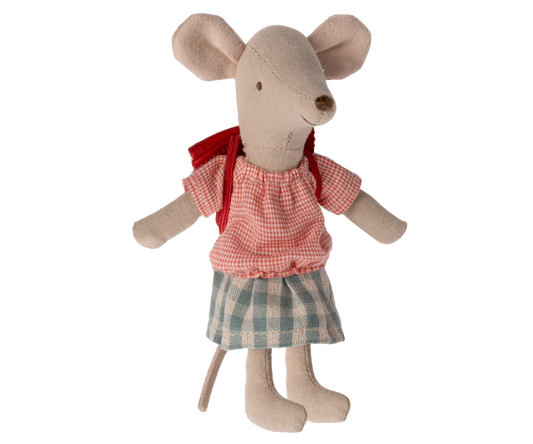 Maileg Tricycle Mouse Big Sister Red