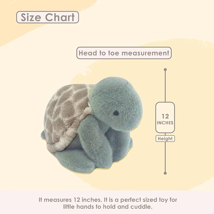 Mon Ami Taylor Cuddle Turtle Plush Toy