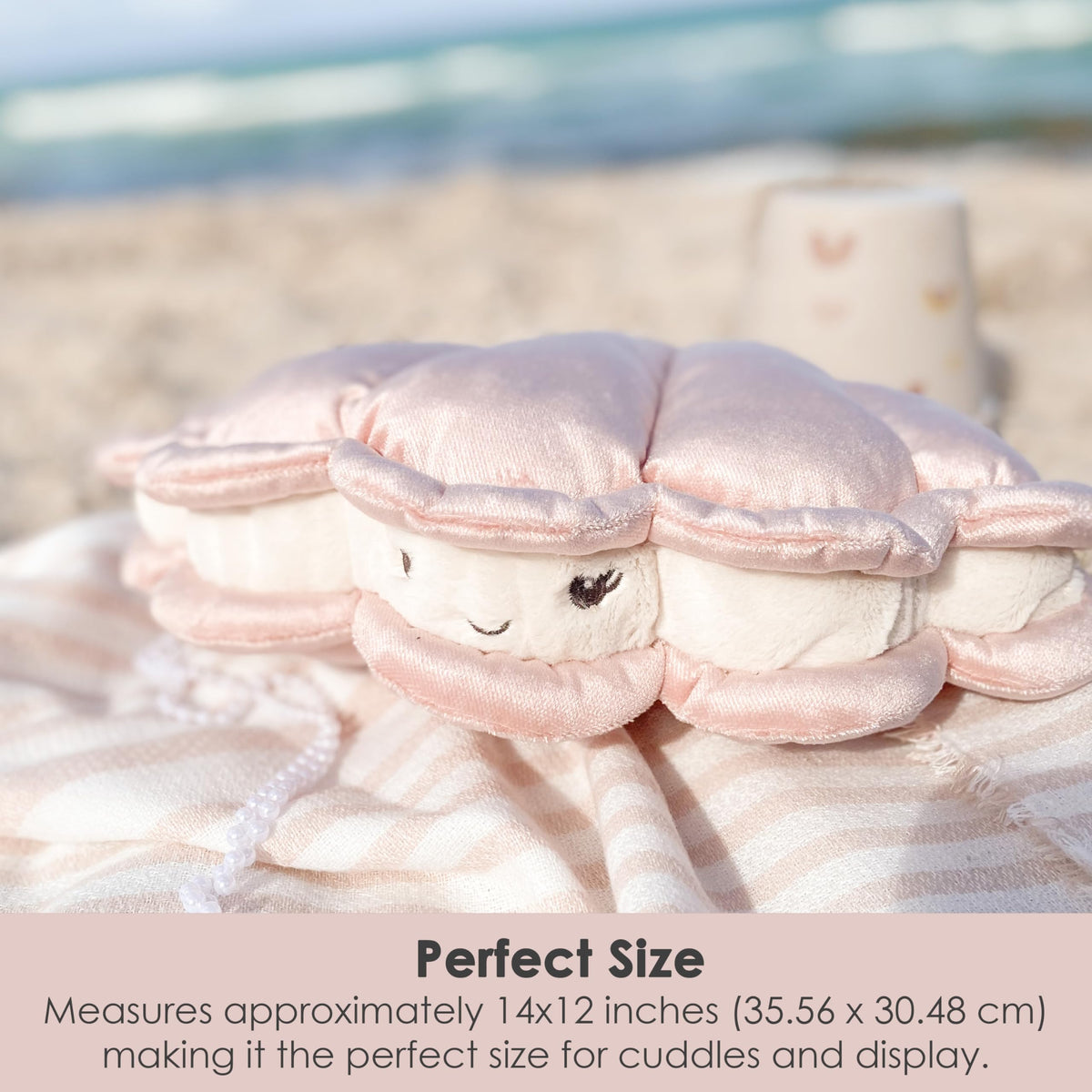 Mon Ami Pearl Oyster Decor Plush