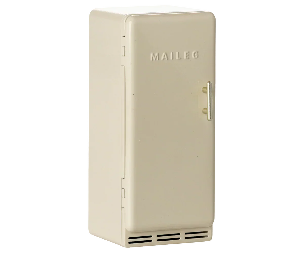 Maileg Metal Fridge, Mouse - Off white