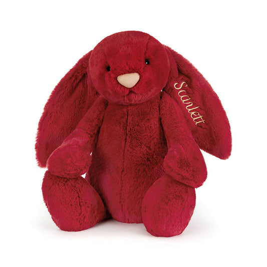 Personalised Bashful Luxe Bunny Scarlett Huge