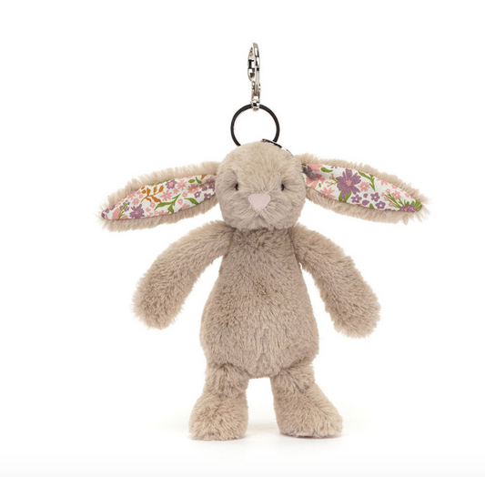 Blossom Beige Bunny 'Petal' Bag Charm