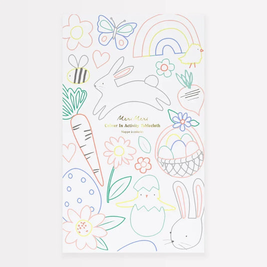 Meri Meri Easter Color In Activity Tablecloth