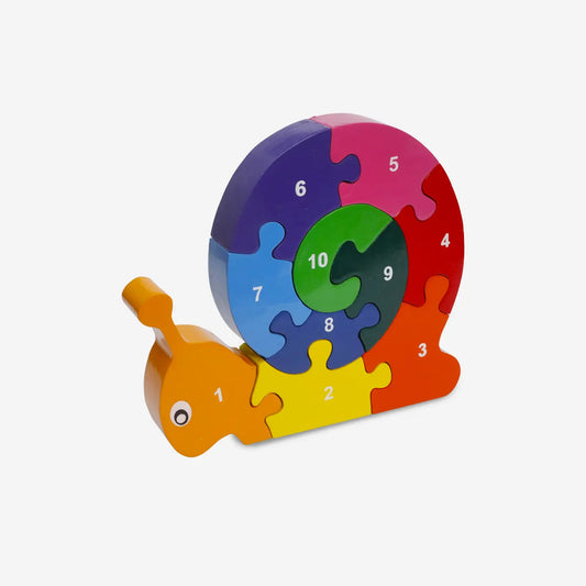 Mr Ellie Pooh  Wooden Puzzle Snail