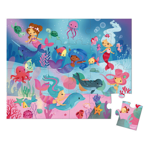 Suitcase Puzzle Mermaids 24 pieces