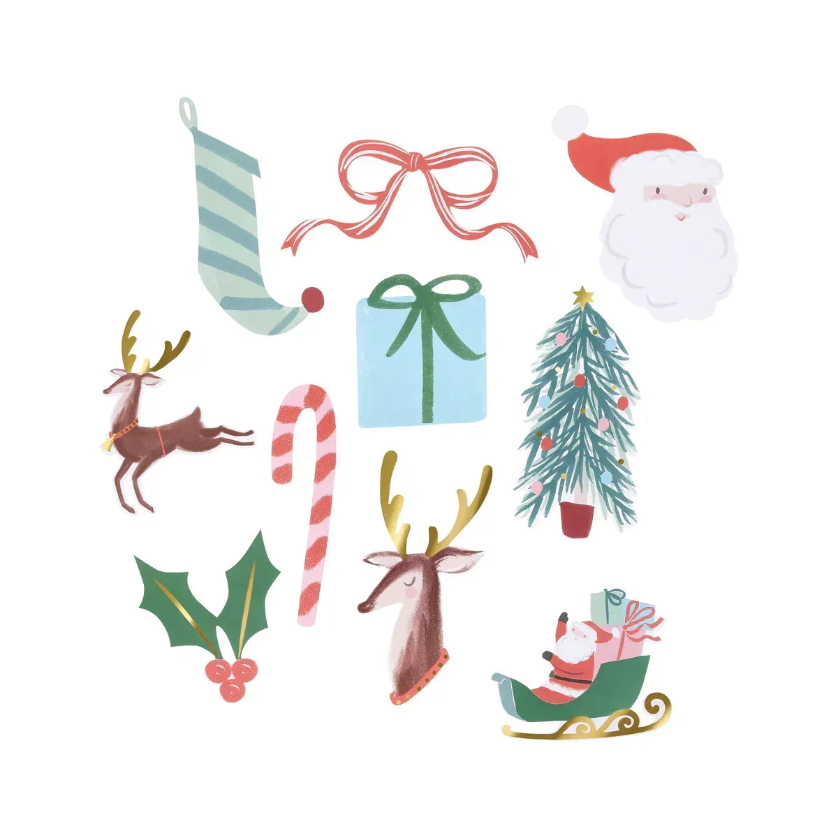 Meri Meri Christmas Shaped Stickers