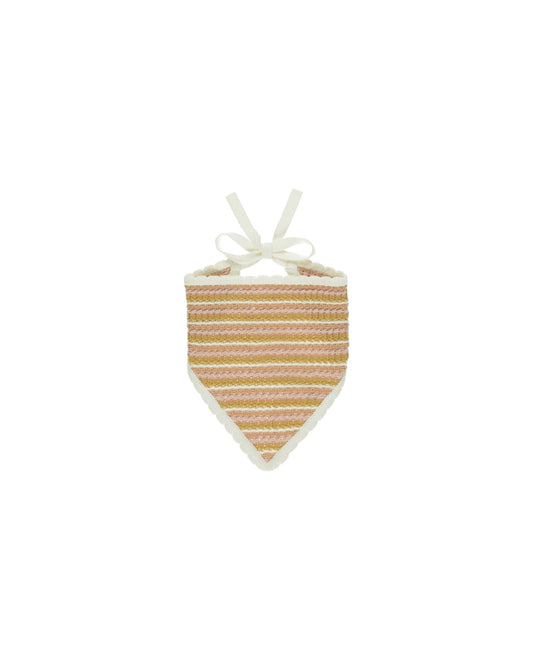Rylee + Cru Crochet Scarf Headband || Pink Stripe