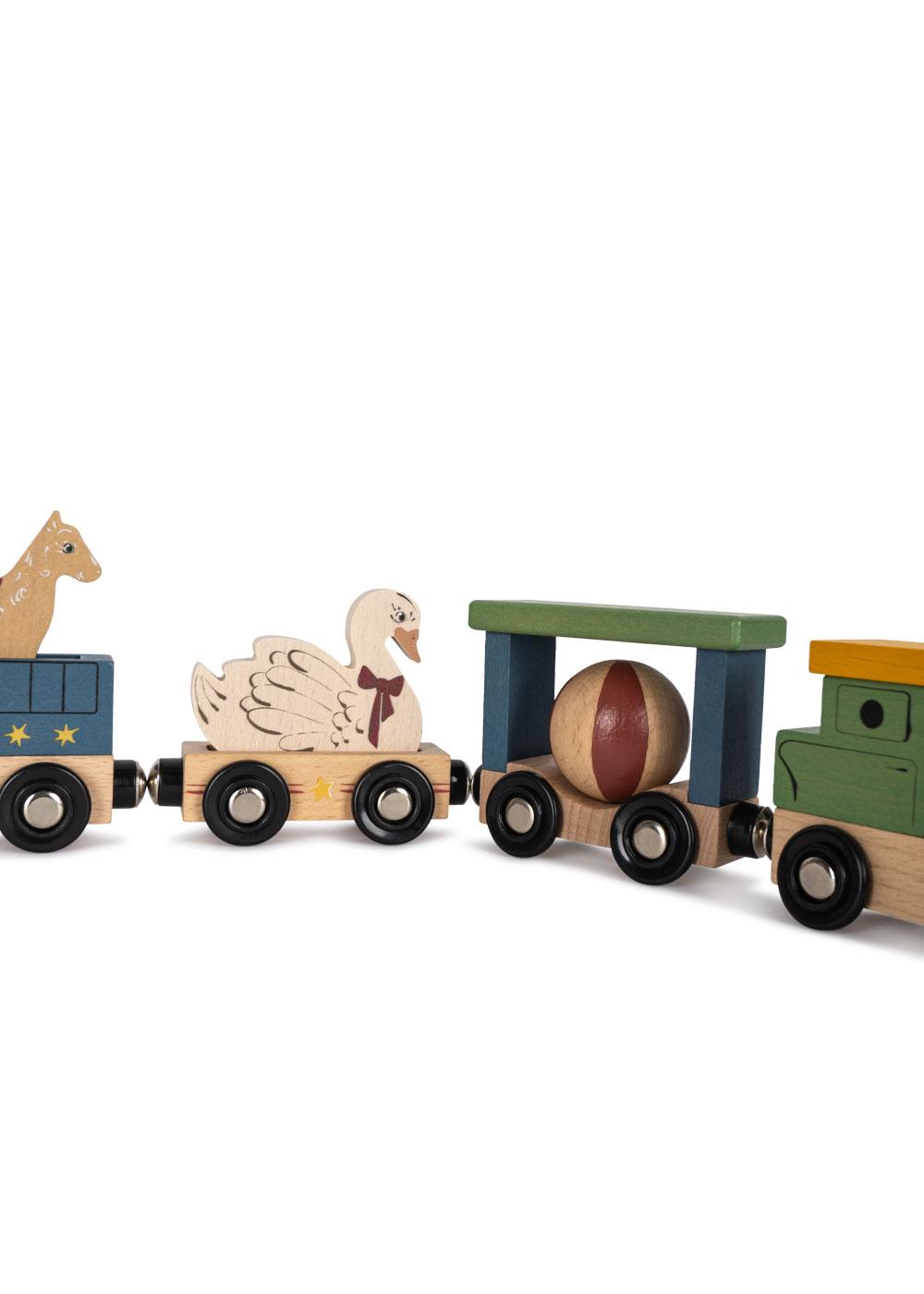Konges Slojd Wooden Animal Train