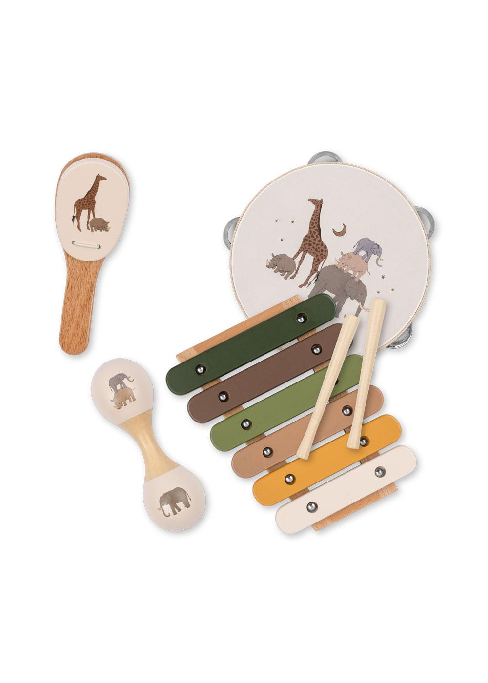 Konges Slojd Safari Wooden Music Set