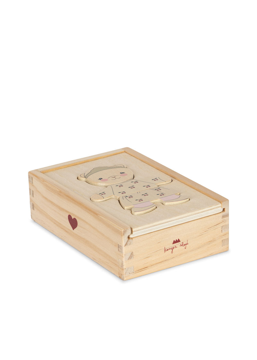 Konges Sløjd Wooden Teddy Dress Up Puzzle